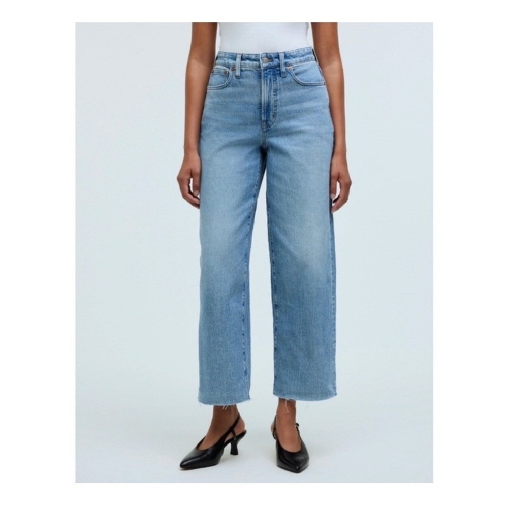 Madewell The Curvy Perfect‎ Vintage Wide Leg Crop Jean Altoona Wash Size 28